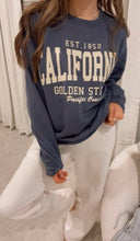 California Golden State Crewneck-Sweatshirts-Rae Collective, Women's Online Fashion Boutique Located in Phoenix, Arizona (Scottsdale Area)