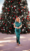 Graceful Meets Comfort Elegance Side Slit Dress | S-4X-Dresses-Krush Kandy, Women's Online Fashion Boutique Located in Phoenix, Arizona (Scottsdale Area)