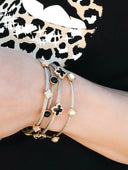 Diamond Pave Twisted Magnetic Bracelet-Bangle Bracelets-Krush Kandy, Women's Online Fashion Boutique Located in Phoenix, Arizona (Scottsdale Area)