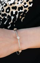 Diamond Pave Twisted Magnetic Bracelet-Bangle Bracelets-Krush Kandy, Women's Online Fashion Boutique Located in Phoenix, Arizona (Scottsdale Area)