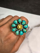 Smile Stone Sterling Silver Cluster Ring | PREORDER-Cluster Rings-Rae Collective, Women's Online Fashion Boutique Located in Phoenix, Arizona (Scottsdale Area)
