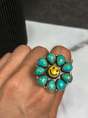 Smile Stone Sterling Silver Cluster Ring | PREORDER-Cluster Rings-Rae Collective, Women's Online Fashion Boutique Located in Phoenix, Arizona (Scottsdale Area)