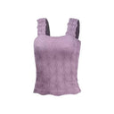 Floral Textured Knit Tank Top