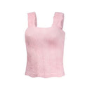 Floral Textured Knit Tank Top