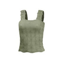 Floral Textured Knit Tank Top