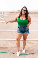 Risen Denim & Diamonds High Rise Rhinestone Shorts-Shorts-Rae Collective, Women's Online Fashion Boutique Located in Phoenix, Arizona (Scottsdale Area)