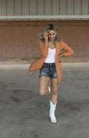 Zoom Meeting Lined Long Blazer Jacket-Blazers-Krush Kandy, Women's Online Fashion Boutique Located in Phoenix, Arizona (Scottsdale Area)