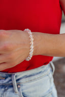 Opalite Bead Stretch Bracelet-Bracelets-Krush Kandy, Women's Online Fashion Boutique Located in Phoenix, Arizona (Scottsdale Area)