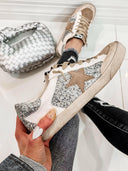 Your Favorite Neutral Glitter Star Sneaker-Sneakers-Rae Collective, Women's Online Fashion Boutique Located in Phoenix, Arizona (Scottsdale Area)