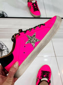 Neon Pink Star Sneaker-Sneakers-Rae Collective, Women's Online Fashion Boutique Located in Phoenix, Arizona (Scottsdale Area)