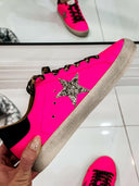 Neon Pink Star Sneaker-Sneakers-Rae Collective, Women's Online Fashion Boutique Located in Phoenix, Arizona (Scottsdale Area)