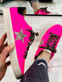 Neon Pink Star Sneaker-Sneakers-Rae Collective, Women's Online Fashion Boutique Located in Phoenix, Arizona (Scottsdale Area)