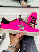 Neon Pink Star Sneaker-Sneakers-Rae Collective, Women's Online Fashion Boutique Located in Phoenix, Arizona (Scottsdale Area)