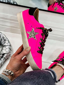Neon Pink Star Sneaker-Sneakers-Rae Collective, Women's Online Fashion Boutique Located in Phoenix, Arizona (Scottsdale Area)