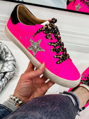 Neon Pink Star Sneaker-Sneakers-Rae Collective, Women's Online Fashion Boutique Located in Phoenix, Arizona (Scottsdale Area)