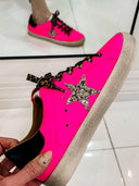Neon Pink Star Sneaker-Sneakers-Rae Collective, Women's Online Fashion Boutique Located in Phoenix, Arizona (Scottsdale Area)