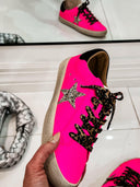 Neon Pink Star Sneaker-Sneakers-Rae Collective, Women's Online Fashion Boutique Located in Phoenix, Arizona (Scottsdale Area)
