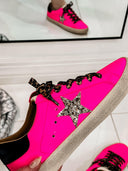 Neon Pink Star Sneaker-Sneakers-Rae Collective, Women's Online Fashion Boutique Located in Phoenix, Arizona (Scottsdale Area)