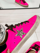 Neon Pink Star Sneaker-Sneakers-Rae Collective, Women's Online Fashion Boutique Located in Phoenix, Arizona (Scottsdale Area)