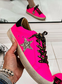 Neon Pink Star Sneaker-Sneakers-Rae Collective, Women's Online Fashion Boutique Located in Phoenix, Arizona (Scottsdale Area)