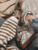 Maison Leather Suede Sneakers | Silver-Sneakers-Rae Collective, Women's Online Fashion Boutique Located in Phoenix, Arizona (Scottsdale Area)