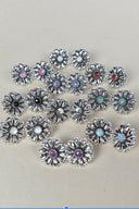 Sterling Silver Daisy Concho Stud Earrings-Stud Earrings-Rae Collective, Women's Online Fashion Boutique Located in Phoenix, Arizona (Scottsdale Area)