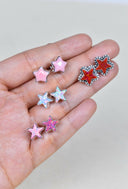 Shine Single Stone Star Stud Earring-Stud Earrings-Rae Collective, Women's Online Fashion Boutique Located in Phoenix, Arizona (Scottsdale Area)