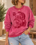 Inside-Out Vintage Santa Sweatshirt