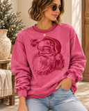 Inside-Out Vintage Santa Sweatshirt