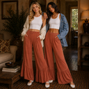 J.HER Ruffled Hem Maxi Pants
