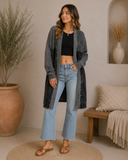 J.HER Vintage Wash Open Cardigan