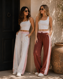 J.Her Washed Contrast Side Spring Lounge pants