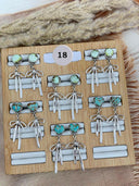 Multi Stone Bow Earrings-Stud Earrings-Rae Collective, Women's Online Fashion Boutique Located in Phoenix, Arizona (Scottsdale Area)