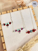Multi Opal Stone Necklaces-Chain Necklaces-Rae Collective, Women's Online Fashion Boutique Located in Phoenix, Arizona (Scottsdale Area)