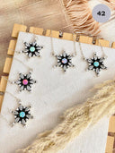 White CZ Snowflake Stone Necklace-Chain Necklaces-Rae Collective, Women's Online Fashion Boutique Located in Phoenix, Arizona (Scottsdale Area)