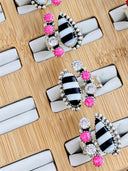 Neon Pink Opal & Crystal Stripe Ring-Ring Sizers-Rae Collective, Women's Online Fashion Boutique Located in Phoenix, Arizona (Scottsdale Area)
