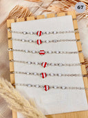 Winter's Embrace Stone Stripe Bracelet-Bracelets-Rae Collective, Women's Online Fashion Boutique Located in Phoenix, Arizona (Scottsdale Area)