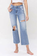 Vervet High Rise Distressed Dad Jeans-Jeans-Rae Collective, Women's Online Fashion Boutique Located in Phoenix, Arizona (Scottsdale Area)