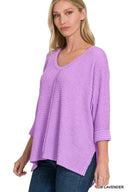 Tunnel Vision Hi-Low Jaquard Sweater-Sweaters-Krush Kandy, Women's Online Fashion Boutique Located in Phoenix, Arizona (Scottsdale Area)