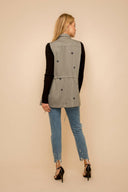 Excursion Cinched Waist Twill Vest-Vests-Rae Collective, Women's Online Fashion Boutique Located in Phoenix, Arizona (Scottsdale Area)
