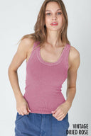 NIKI BIKKI Sway With Me Vintage Ribbed Tank-Tanks-Rae Collective, Women's Online Fashion Boutique Located in Phoenix, Arizona (Scottsdale Area)
