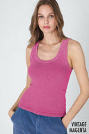 NIKI BIKKI Sway With Me Vintage Ribbed Tank-Tanks-Krush Kandy, Women's Online Fashion Boutique Located in Phoenix, Arizona (Scottsdale Area)