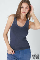 NIKI BIKKI Sway With Me Vintage Ribbed Tank-Tanks-Rae Collective, Women's Online Fashion Boutique Located in Phoenix, Arizona (Scottsdale Area)