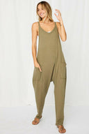 Solid Harem Jumpsuit with Pockets-Jumpsuits & Rompers-Rae Collective, Women's Online Fashion Boutique Located in Phoenix, Arizona (Scottsdale Area)
