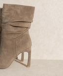 Slim Heel Slouch Boots-Booties-Rae Collective, Women's Online Fashion Boutique Located in Phoenix, Arizona (Scottsdale Area)