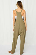 Solid Harem Jumpsuit with Pockets-Jumpsuits & Rompers-Rae Collective, Women's Online Fashion Boutique Located in Phoenix, Arizona (Scottsdale Area)