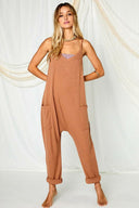 Solid Harem Jumpsuit with Pockets-Jumpsuits & Rompers-Rae Collective, Women's Online Fashion Boutique Located in Phoenix, Arizona (Scottsdale Area)