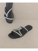 The Bonnie | Strappy Rhinestone Summer Sandal-Sandals-Rae Collective, Women's Online Fashion Boutique Located in Phoenix, Arizona (Scottsdale Area)