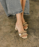 The Julissa | Romantic Low Heel Sandal-Sandals-Krush Kandy, Women's Online Fashion Boutique Located in Phoenix, Arizona (Scottsdale Area)