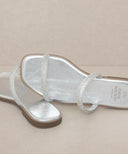 The Lucy | Satin Lined Rhinestone Strappy Flat Sandal-Sandals-Rae Collective, Women's Online Fashion Boutique Located in Phoenix, Arizona (Scottsdale Area)